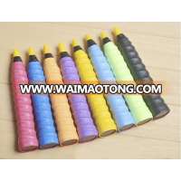 Sweat absorbant colored tennis/badminton racket overgrip